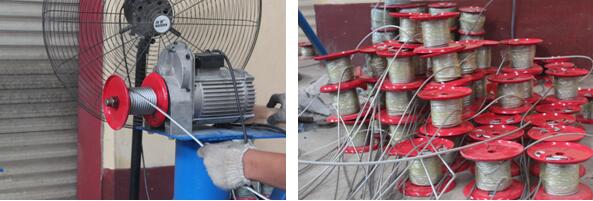 微電纏繞鋼絲繩的環節