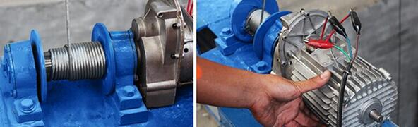 測試電機拉力環節