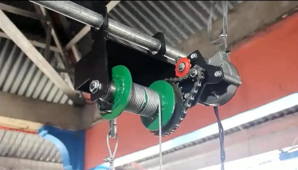 用自行車零件或小電機改造電動葫蘆 用自行車零件或小電機改造電動葫蘆